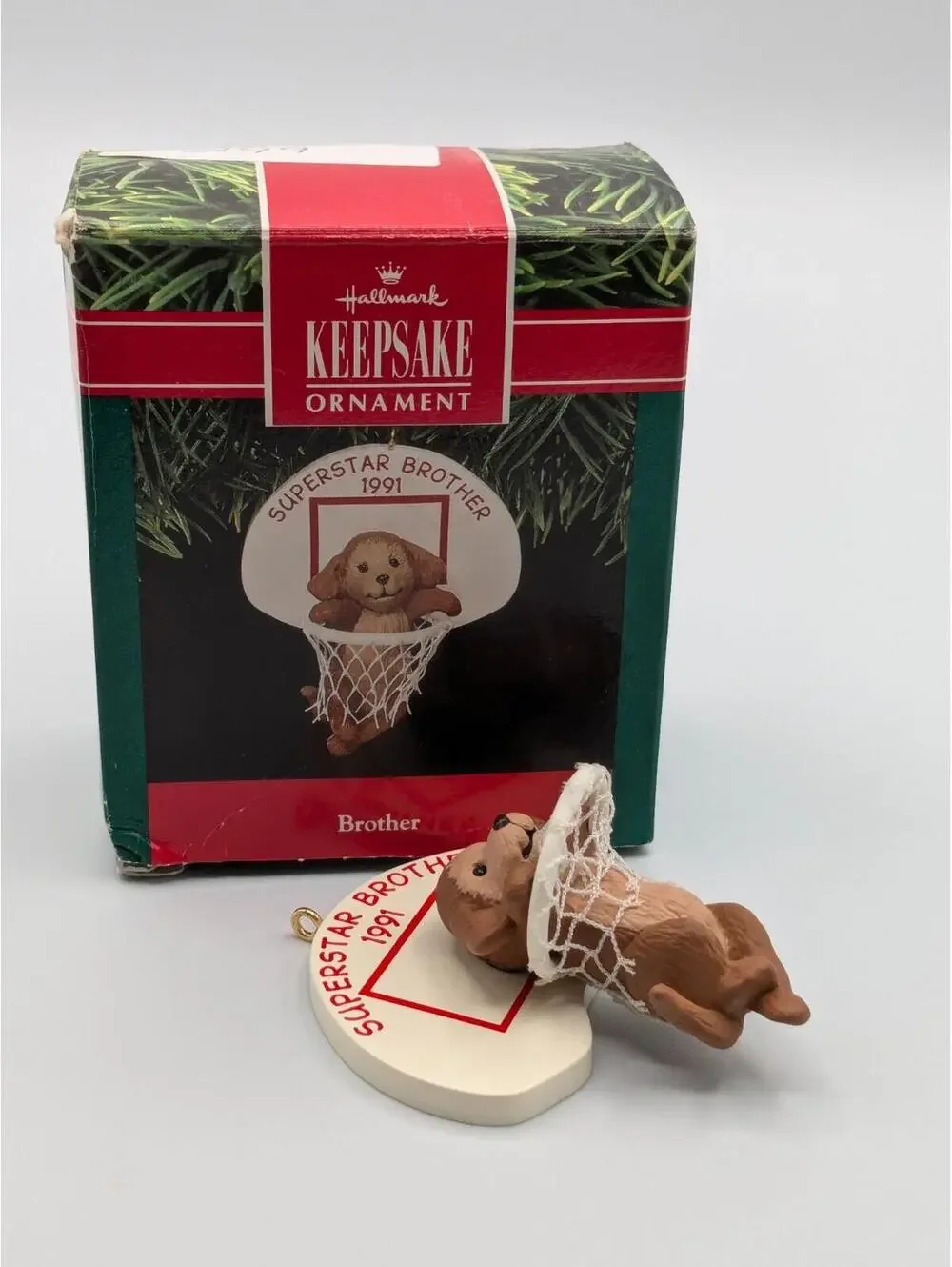 Hallmark Keepsake Superstar Brother 1991, Vintage Christmas Ornament